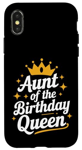 Tante Tante der Geburtstagskönigin Hülle für iPhone X/XS von Aunt Family Apparel