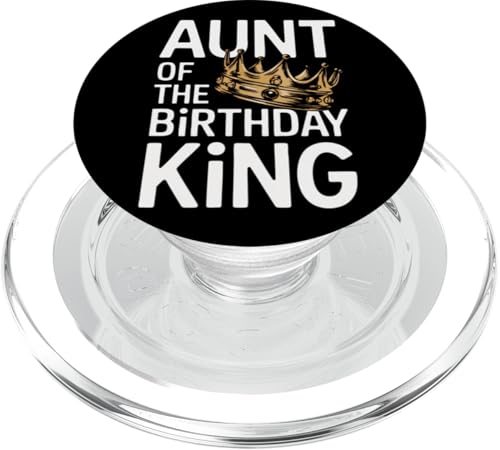 Tante Tante des Geburtstagskönigs PopSockets PopGrip für MagSafe von Aunt Family Apparel