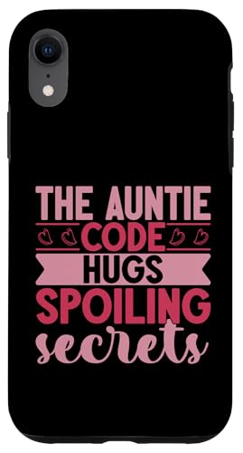 Der Tante Code umarmt und verdirbt Geheimnisse, Tante Hülle für iPhone XR von Aunt Gifts