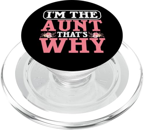 Ich bin die Tante Deshalb Tante PopSockets PopGrip für MagSafe Ich bin die Tante Deshalb Tante PopSockets PopGrip für MagSafe von Aunt Gifts