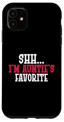 Psst... Ich bin Tantes Lieblingstante Hülle für iPhone 11 von Aunt Gifts