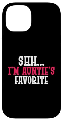 Psst... Ich bin Tantes Lieblingstante Hülle für iPhone 14 von Aunt Gifts