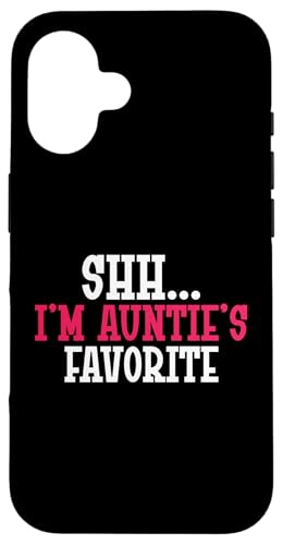 Psst... Ich bin Tantes Lieblingstante Hülle für iPhone 16 von Aunt Gifts