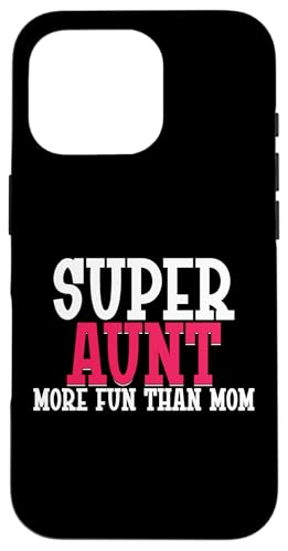 Supertante macht mehr Spaß als Mama Tante Hülle für iPhone 16 Pro Supertante macht mehr Spaß als Mama Tante Hülle für iPhone 16 Pro von Aunt Gifts