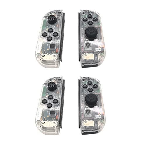 2X Gehäuse Schale Transparenter Gehäuse Deckel für Nintend Switch NS Controller von AuntYou