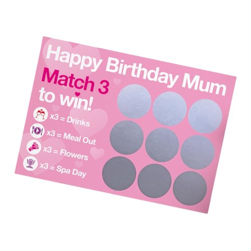 AuntYou Muttertagsgeschenk, Geschenk für Muttertag, Rubbelkarte, Muttertagskarte, Rubbelkarte für sie, einfach zu verwenden D von AuntYou