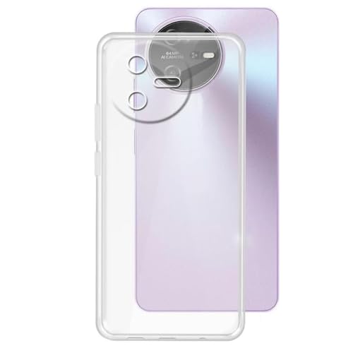 Auotu Hülle Mit Kamera Schutz Soft TPU Silikon Case Etui Tasche Cover für Oscal Tiger 12 Tiger12 Smartphone (Transparent) von Auotu