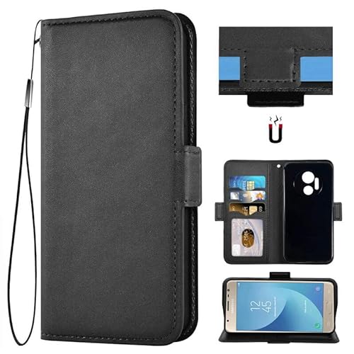 Auotu PU Leder Flip Brieftasche Handyhülle Lederhülle Cover Tasche Case Hülle Etui für DOOGEE X97 / DOOGEE X97 Pro Smartphone (Schwarz) von Auotu