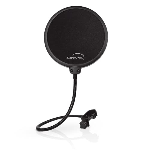 Auphonix Mikrofon Popschutz - 15cm Pop Filter als Windschutz, Spuckschutz für Blue Yeti Mikro u.a. von Auphonix