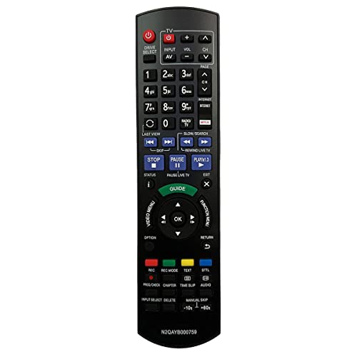 Aurabeam Ersatz Fernbedienung N2QAYB000759 für Panasonic Blu-ray Recorder DMR-BST820 DMR-BST720 DMR-BST721 DMR-BST835 DMRBCT730 DMRBCT820 DMRBCT720 DMRBCT721 von Aurabeam