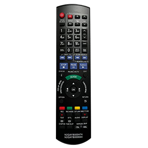 Aurabeam Ersatz Fernbedienung kompatibel mit Panasonic DMR-BS785 DVD Player von Aurabeam