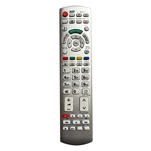 Aurabeam Ersatz TV Fernbedienung kompatibel mit Panasonic TX-P42ST33ES Fernseher Aurabeam Ersatz TV Fernbedienung kompatibel mit Panasonic TX-P42ST33ES Fernseher von Aurabeam