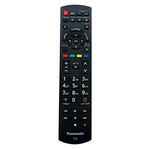 Aurabeam Original N2QAYB000829 TV Fernbedienung für Panasonic TX47ASW654 TX-L42ETW60 TX-L47ETW60 TX39AS600E TX-39AS500Y TX39AS600E TX-39AS600E TX-L42EW6 TX-42ASW504TX-55AS750E Fernseher von Aurabeam