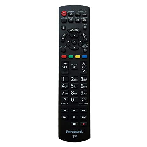 Aurabeam Original TV Fernbedienung Panasonic TX47ASW654 TX-L42ETW60 TX-L47ETW60 TX39AS600E TX-39AS500Y TX39AS600E TX-39AS600E TX-L42EW6 TX-42ASW504TX-55AS750E Fernseher (N2QAYB000830 Original) von Aurabeam