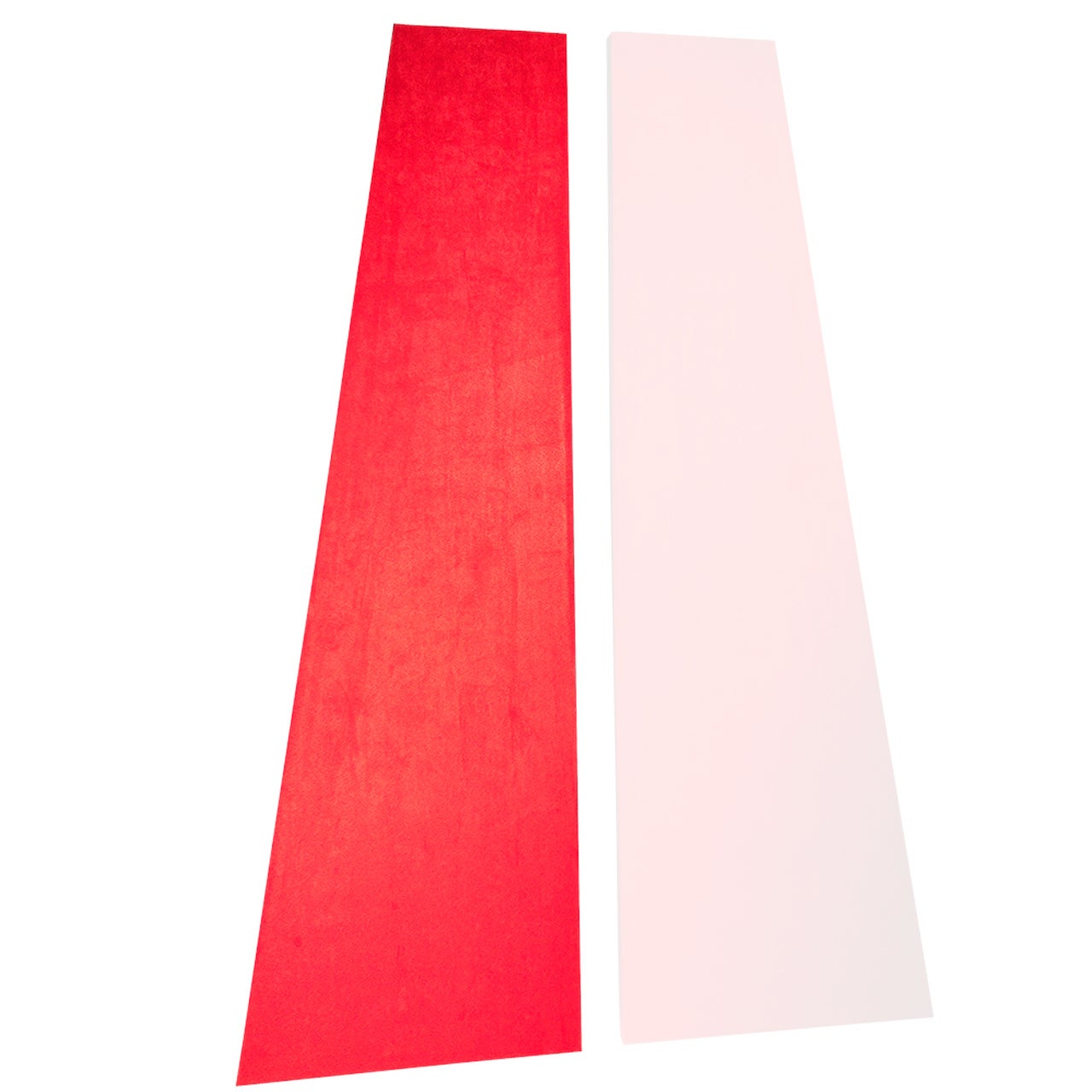 Auralex SonoSuede Trapezoid Panel Left Red Absorber (Single Panel) von Auralex