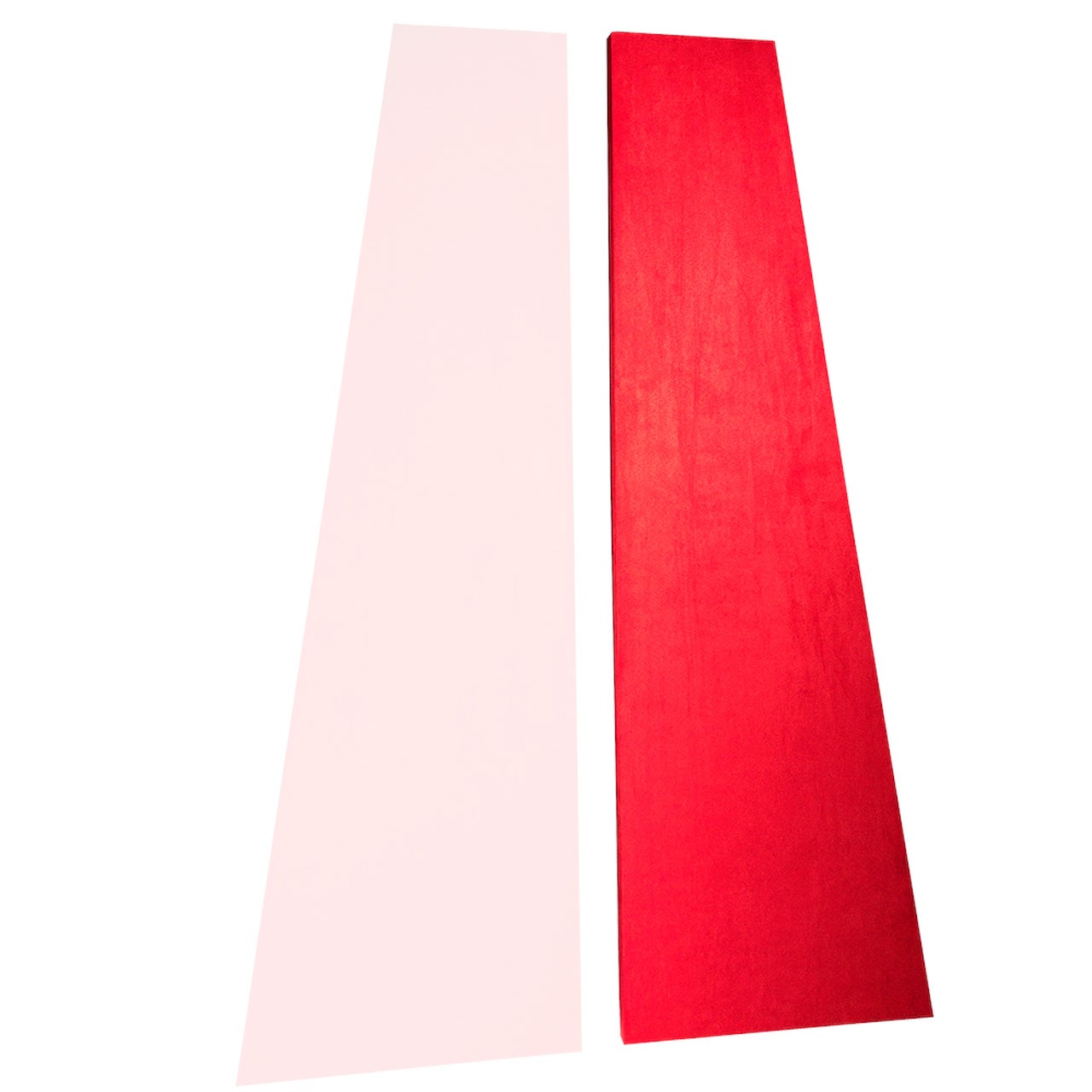 Auralex SonoSuede Trapezoid Panel Right Red Absorber (Single Panel) von Auralex
