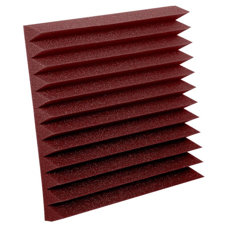 Auralex Studiofoam Wedgies Burgundy 30x30x5cm Red Absorber (Pack of 24) von Auralex