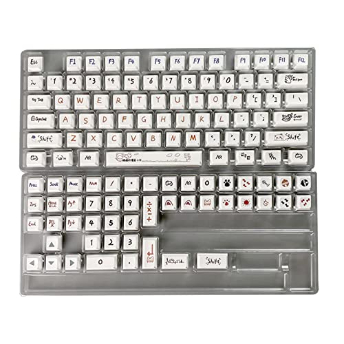 122 Tasten Kindergarten PBT Keycap XDA Profile Cute Key Cap für MX Switches Mechanische Gaming Tastatur Caps Pbt Dye Sublimation Tastenkappen von Aurgiarme