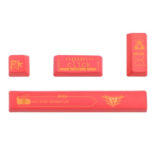 4 Tasten PBT OEM Profil Tastenkappen Space 2 x Enter-Tastenkappen Farbstoff-Sub für mechanische Tastatur-Tastenkappen OEM-Tastenkappen-Set Pbt 4 Tasten 6,25U Space Enter Spcebar Keycap von Aurgiarme