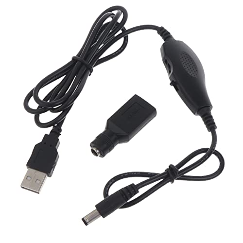 5 V USB Stecker Auf Buchse 5 5 X 2 1 Mm Helligkeitsregelung Einstellbare Geschwindigkeit Kabel Mit EIN Aus Schalter Für USB Lüfter LED Licht Lampe USB Verlängerungskabel Weiß 61 cm von Aurgiarme