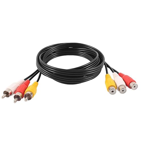 Aurgiarme Composite Hörvideo Kabelverlängerungslinie Männlich Weibliche Adapterkabelkabel Für Fernseher Und Mehr 25 Cm-10m von Aurgiarme