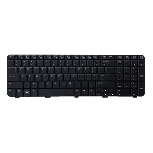 Aurgiarme Original US-Layout Englische Tastatur ohne Rahmen/Hintergrundbeleuchtung für G71 CompaqPresario CQ71 CQ71-100 CQ71-200 schwarz US-Layout-Tastatur von Aurgiarme