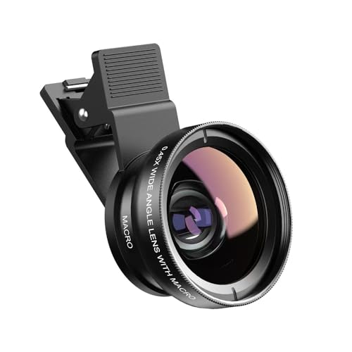 Auricase 2-in-1 Universal Handy Kamera objektiv, Handy objektiv Set, 12,5X Macro Lens, 0,45X Weitwinkel, Makroobjektiv für die meisten Smartphones Auricase 2-in-1 Universal Handy Kamera objektiv, Handy objektiv Set, 12,5X Macro Lens, 0,45X Weitwinkel, Makroobjektiv für die meisten Smartphones von Auricase