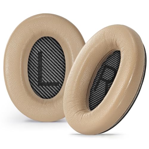 Aurivor Echte Leder Ohrpolster für Bose QuietComfort QC-35 QC-35-II QC-25 QC-15 QC-2 Kopfhörer, Lammleder Ersatz Ohrmuscheln für Ae2/Ae2i/Ae2W SoundLink SoundTrue Over-Ear Headsets von Aurivor