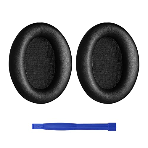 Ersatz-Ohrpolster für Sony WH-1000XM3 Kopfhörer, mit Soft-Touch-Leder, geräuschisolierendem Memory-Schaum und zusätzlicher Dicke (Schwarz) von Aurivor