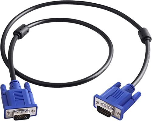 Auroh VGA-auf-VGA-Kabel, 2,8 m, 15-polig, 1080p, Full HD, SVGA/VGA, Stecker auf Stecker, Monitor-Verlängerungskabel für Computer, PC, Laptops, TV, Projektoren von Auroh