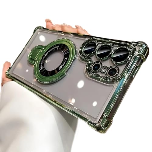 AuroiCCY Schutzhülle für Samsung Galaxy, ultraklar, mit magnetischem Ringständer, kompatibel mit MagSafe, stoßfeste Beschichtung, weiche Schutzhülle, Kameralinsenschutz, dünne Handyhülle für Ultra AuroiCCY Schutzhülle für Samsung Galaxy, ultraklar, mit magnetischem Ringständer, kompatibel mit MagSafe, stoßfeste Beschichtung, weiche Schutzhülle, Kameralinsenschutz, dünne Handyhülle für Ultra von AuroiCCY