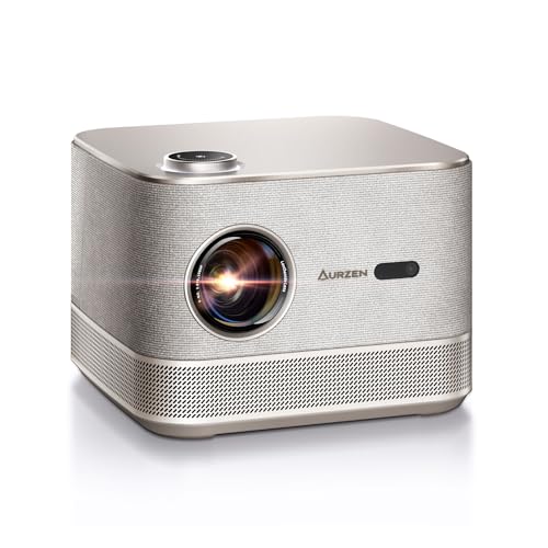 Beamer mit Official NetfIix 3D DoIby Audio, AURZEN Boom 3 Beamer 4K Autofokus/Trapezkorrektur, HDR 10 60Hz WiFi6 Bluetooth, 1080P Full HD Beamer Heimkino, Video LED Smart Projektor Outdoor Gold Beamer mit Official NetfIix 3D DoIby Audio, AURZEN Boom 3 Beamer 4K Autofokus/Trapezkorrektur, HDR 10 60Hz WiFi6 Bluetooth, 1080P Full HD Beamer Heimkino, Video LED Smart Projektor Outdoor Gold von Aurzen