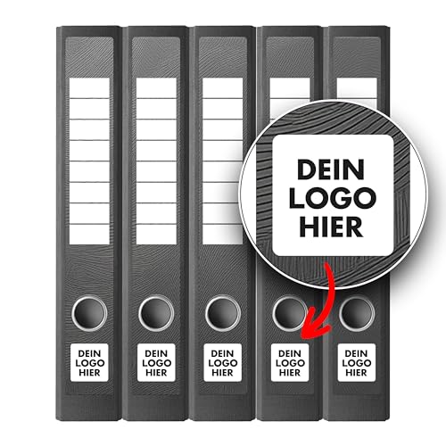 Ordnerrücken Etiketten selbst gestalten – 10 Aufkleber mit Logo – selbstklebend für Ordner A4 schmal – Klebeetiketten als Rückenschilder für Ordner – Untergrund scheint nicht durch - MUSTER GRAU Ordnerrücken Etiketten selbst gestalten – 10 Aufkleber mit Logo – selbstklebend für Ordner A4 schmal – Klebeetiketten als Rückenschilder für Ordner – Untergrund scheint nicht durch - MUSTER GRAU von Ausgewählt verpackt