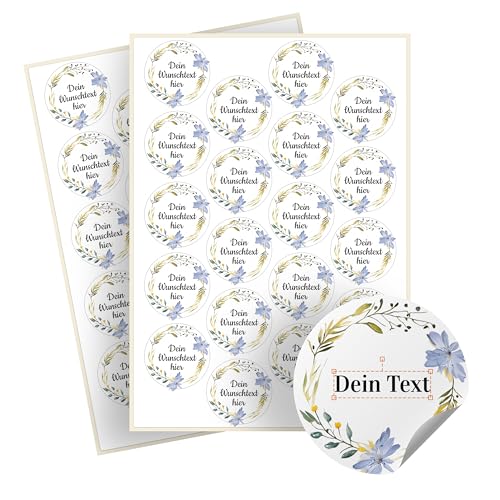 Weihnachtssticker selbst gestalten – 40 personalisierte Aufkleber - Stickerbögen – rund, Ø 5 cm – Weihnachtsetiketten als Geschenkaufkleber – Sticker mit Namen - Kranz - Motiv 8 Weihnachtssticker selbst gestalten – 40 personalisierte Aufkleber - Stickerbögen – rund, Ø 5 cm – Weihnachtsetiketten als Geschenkaufkleber – Sticker mit Namen - Kranz - Motiv 8 von Ausgewählt verpackt