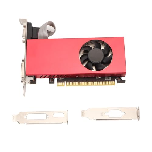 Ausla GTX750TI 4 GB Grafikkarte, GDDR5 128 Bit, HD-Multimedia-Schnittstelle, Gaming-Grafikkarte mit DVI-Schnittstelle, Lüfter, für Home Business Desktop-PC von Ausla