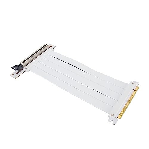 Ausla PCIE 4.0 X16 Riser-Kabel, Flexibles Rechtwinkliges High-Speed-GPU-Grafikkarten-Verlängerungskabel – 150 Mm, Entwickelt für die Serien RTX 40 und RX 7000 (30cm) von Ausla