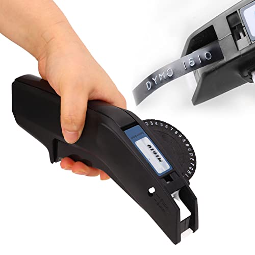 Ausla Prägegerät Zur Herstellung Transparenter Nummernetiketten, Kleiner Tragbarer Manueller Drucker für Heimwerker, Geeignet für den Manuellen Drucker 1610 mit Cutter, Tolles für (Rot) von Ausla