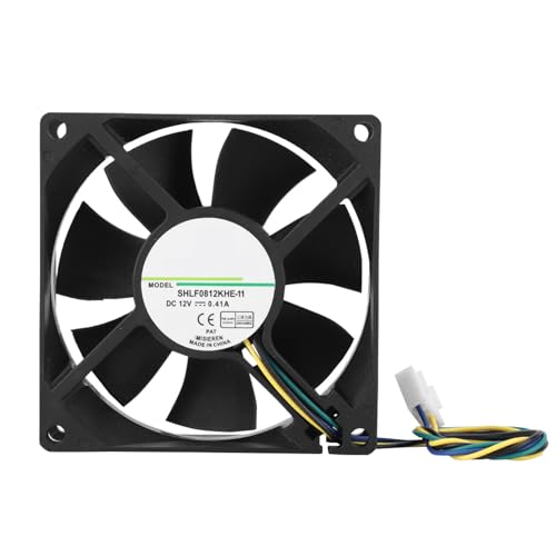 Ausla SHLF0812KHE-11 DC12V 0,41A 8CM 4Pin PWM Temperatur Control Chassis Lüfter Kühler Desktops Peripheriegeräte Spielmaschinen Hohe Zuverlässigkeit von Ausla