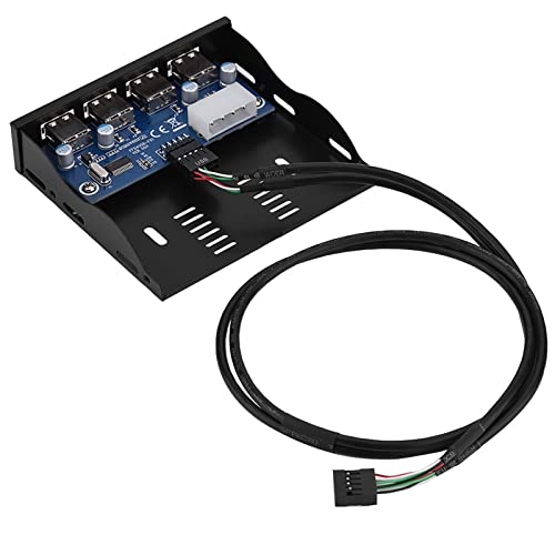 Frontplatte mit 4 USB 2.0-Schnittstellen, Schnelllade-HUB für Computer, Hochgeschwindigkeits-Datenübertragungsanschluss, Verwendung mit Mainboard oder Riser-Karte mit 9-poligem Frontplatte mit 4 USB 2.0-Schnittstellen, Schnelllade-HUB für Computer, Hochgeschwindigkeits-Datenübertragungsanschluss, Verwendung mit Mainboard oder Riser-Karte mit 9-poligem von Ausla