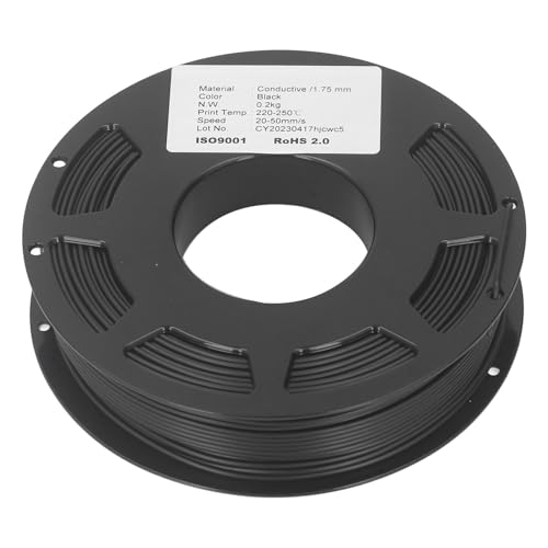 Leitfähiges PLA Filament 1.75mm, Bessere Haltbarkeit, 1.42Ω·cm Widerstand 3D Drucker Filament von Ausla