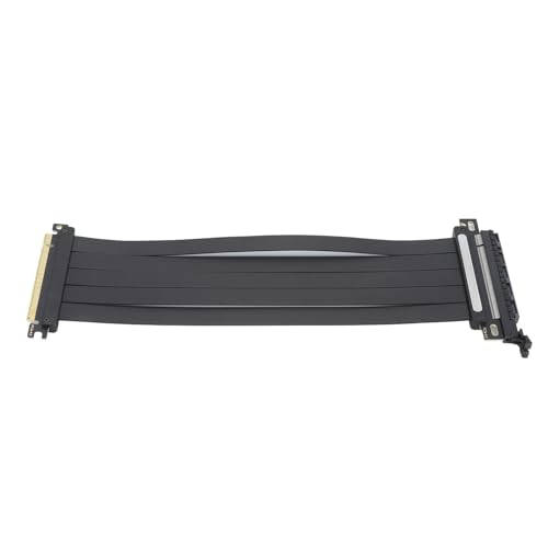 PCIe 4.0 X16 GPU-Riser-Kabel, Hochgeschwindigkeits-Erweiterungsport-Adapter mit EMI-Abschirmung, 180 Grad, für Alle GPUs der 4. Generation und X570 B550 Z590 Z690-Chipsätze, ABS, von Ausla
