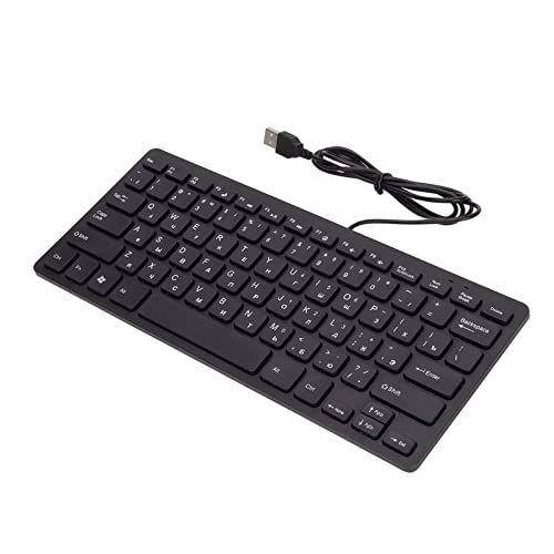 Stummschaltung mit 78 Tasten, Ultradünne -USB-Tastatur, Robust mit Lesbarem Text, Einfache, Mehrsprachige Tasten, Universalmodell, TT A01 für Laptops, Desktops oder den von Ausla