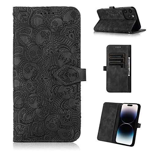 Auslbin Handyhülle für iPhone 14 Pro Hülle Geprägtes Mandala PU Leder Schutzhülle iPhone 14 Pro Lederhülle Flip Wallet Case für iPhone 14 Pro - Schwarz Auslbin Handyhülle für iPhone 14 Pro Hülle Geprägtes Mandala PU Leder Schutzhülle iPhone 14 Pro Lederhülle Flip Wallet Case für iPhone 14 Pro - Schwarz von Auslbin