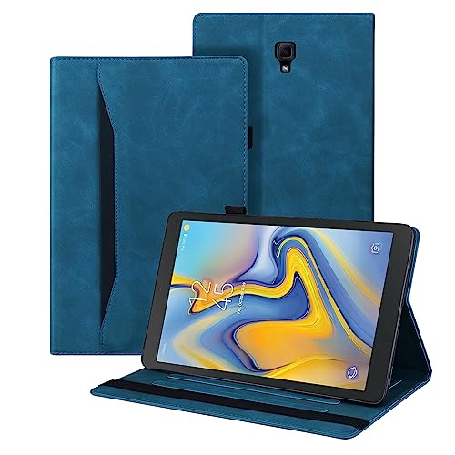 Auslbin Hülle für Samsung Galaxy Tab A 10.5 Zoll 2018 Tablet Modell SM-T590/SM-T595 Premium PU-Leder mit der Stand Funktion Kartenschlitz Schutzhülle mit Stifthalter,Blau von Auslbin