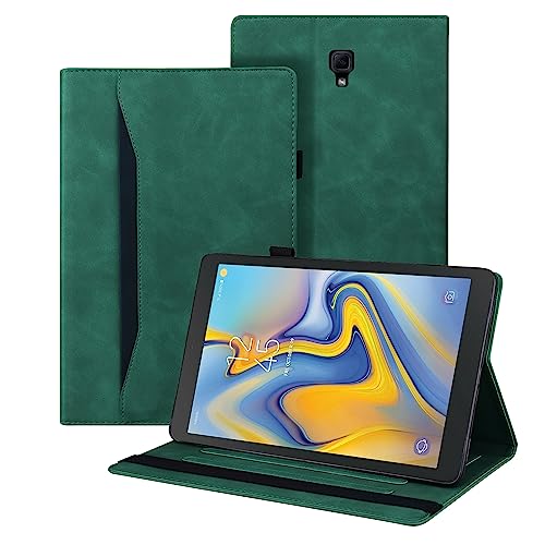 Auslbin Hülle für Samsung Galaxy Tab A 10.5 Zoll 2018 Tablet Modell SM-T590/SM-T595 Premium PU-Leder mit der Stand Funktion Kartenschlitz Schutzhülle mit Stifthalter,Grün von Auslbin