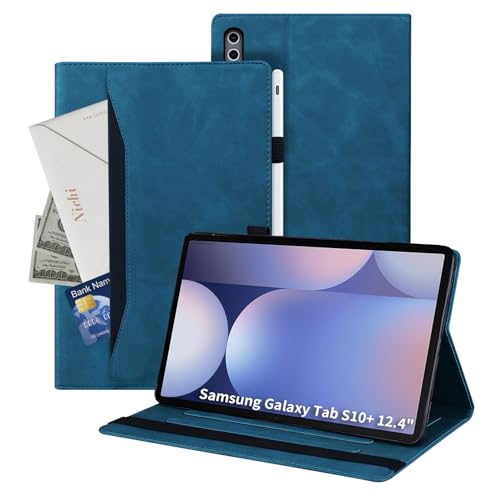 Auslbin Hülle für Samsung Galaxy Tab S10 Plus 12.4, Polether -Tablet Geeignet für Tab S10/S9/S8 Plus/SM-X820, Klassischer Lederstil Tab S10/S9/S8 Plus/SM-X820 Hülle mit Standfunktion, Blau Auslbin Hülle für Samsung Galaxy Tab S10 Plus 12.4, Polether -Tablet Geeignet für Tab S10/S9/S8 Plus/SM-X820, Klassischer Lederstil Tab S10/S9/S8 Plus/SM-X820 Hülle mit Standfunktion, Blau von Auslbin