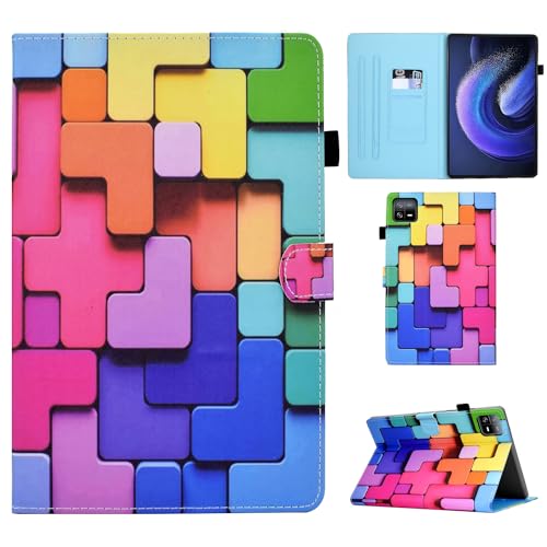 Auslbin Hülle für Xiaomi Pad 6 11" 2023 Schutzhülle PU Leder Case Magnetisch Flip Cover mit Ständer für Xiaomi Pad 6 11" 2023,Bausteine von Auslbin