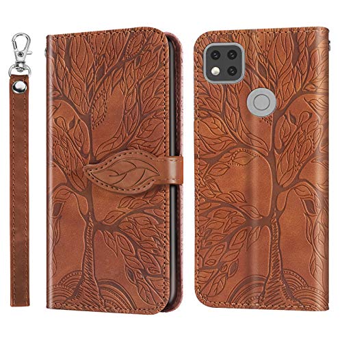 Auslbin Hülle für Xiaomi Redmi 9C,Leder Handyhülle Stoßfest Wallet Magnet Schutzhülle Tasche Silikon Bumper TPU Case für Handy Redmi 9C-Braun Auslbin Hülle für Xiaomi Redmi 9C,Leder Handyhülle Stoßfest Wallet Magnet Schutzhülle Tasche Silikon Bumper TPU Case für Handy Redmi 9C-Braun von Auslbin