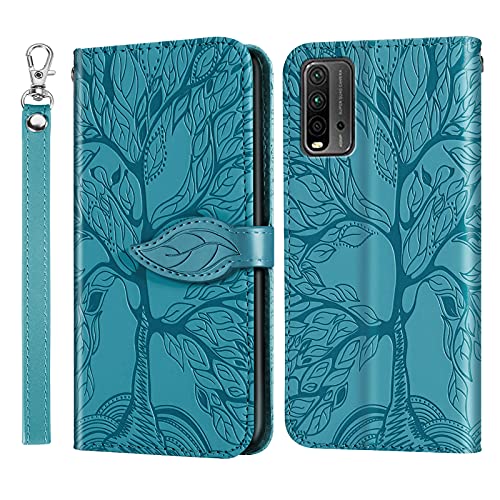 Auslbin Hülle für Xiaomi Redmi 9T,Leder Handyhülle Stoßfest Wallet Magnet Schutzhülle Tasche Silikon Bumper TPU Case für Handy Redmi 9T-Blau Auslbin Hülle für Xiaomi Redmi 9T,Leder Handyhülle Stoßfest Wallet Magnet Schutzhülle Tasche Silikon Bumper TPU Case für Handy Redmi 9T-Blau von Auslbin