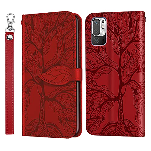Auslbin Hülle für Xiaomi Redmi Note 10 5G,Leder Handyhülle Stoßfest Wallet Magnet Schutzhülle Tasche Silikon Bumper TPU Case für Handy Xiaomi Redmi Note 10 5G-Rot Auslbin Hülle für Xiaomi Redmi Note 10 5G,Leder Handyhülle Stoßfest Wallet Magnet Schutzhülle Tasche Silikon Bumper TPU Case für Handy Xiaomi Redmi Note 10 5G-Rot von Auslbin